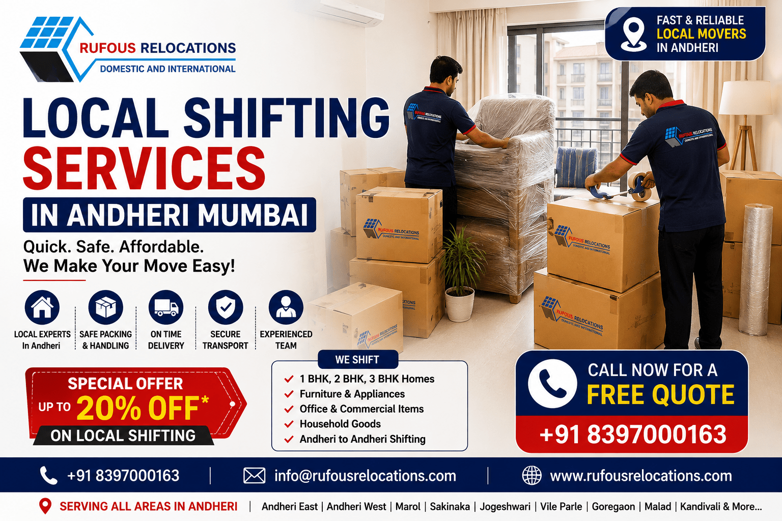 Local Shifting Services in Andheri Mumbai