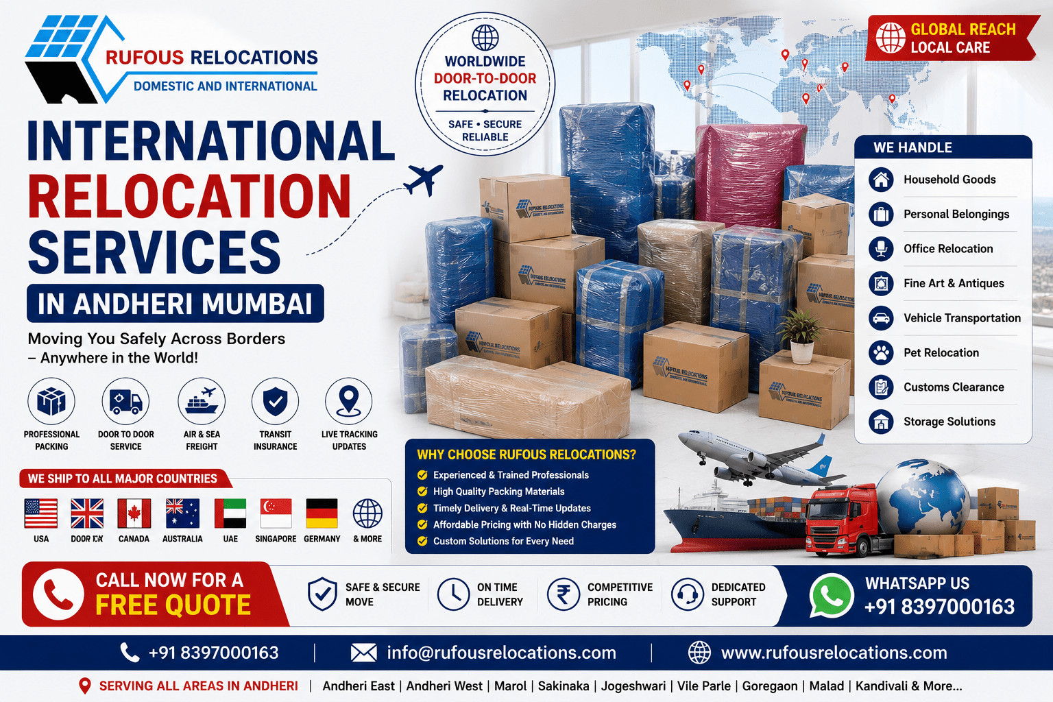 international Relocation Services in Andheri Mumbai